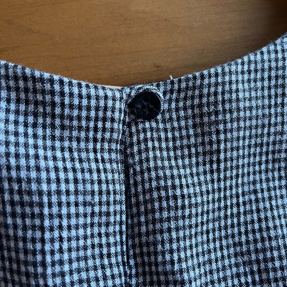 Nancy G: Vintage checkered 2 piece maxi summer dress/short sleeve shirt set - Picture 7 of 11